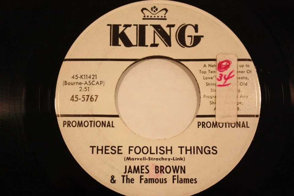 JAMES BROWN These Foolish Things KING DJ PROMO SOUL EX Foto 1 de 1