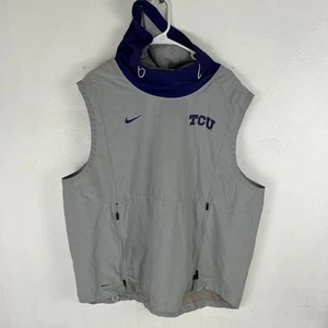 TCU Horned Frogs Hoodie Mens 2XL Nike Shield On Field Sleeveless Pullover Texas - Picture 1 of 6