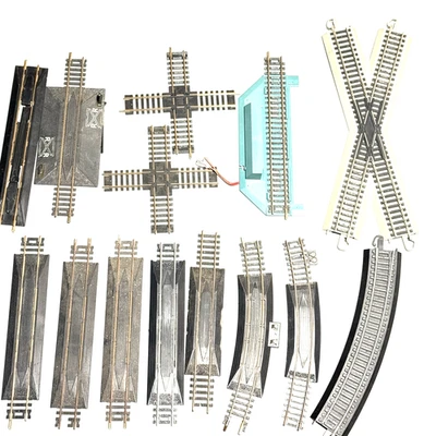 Mixed Brand Lot Model Train Track Rerailer Crossing Tracks ATLAS AHM BACHMANN - Image 1 of 4