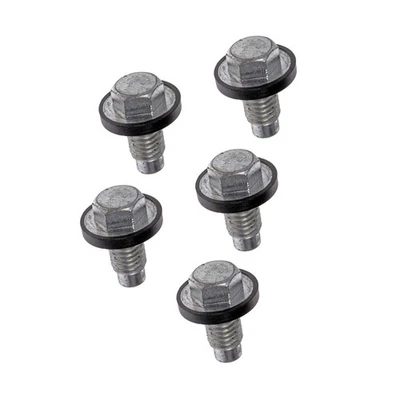 For Ford E-150/E-250 Econoline 1997-2000 Oil Drain Plug | 5 Pieces Steel Silver - Image 1 of 4