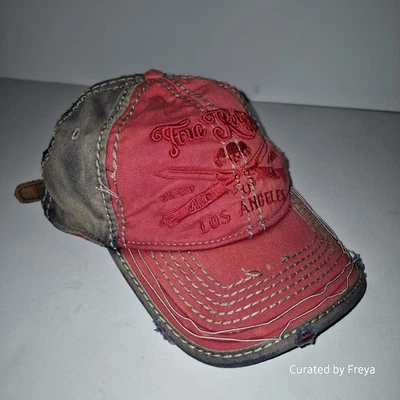 Gorra de camionero Y2K True Religion envejecida bordada puntada gruesa Foto 1 de 4