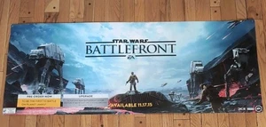 Star Wars Battlefront Original seltenes Display/ doppelseitig/ 52,5" L x 21,25" W - Bild 1 von 8