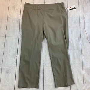 Pantalones de vestir tribales 22W Plus pierna recta entrepierna 31,5" elásticos nuevos con etiquetas - Imagen 1 de 10