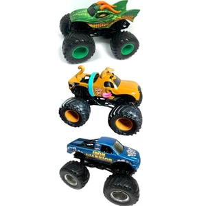 Monster Jam Trucks (3) Scooby Doo Dragon Iron Warrior Diecast Collectible Toys - Picture 1 of 16