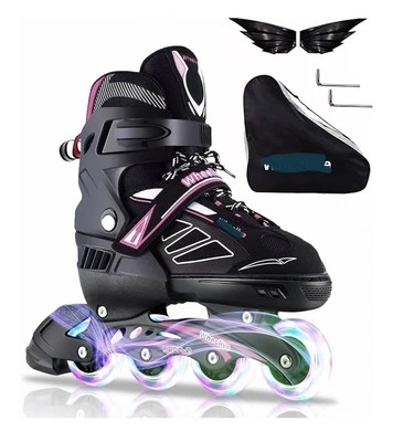 Adjustable Inline Skates for Kids (uk S 26-33) - Image 1 of 4