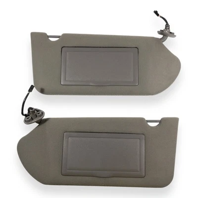 2000-2005 Chevy Impala & Monte Carlo Driver & Passenger Side Sun Visor Pair Gray - Image 1 of 4