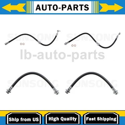 4x Manguera de freno delantera trasera para Nissan Versa 2013-2017 Foto 1 de 4