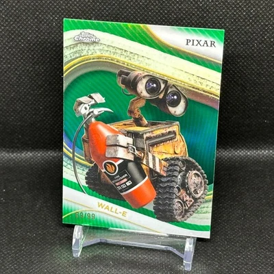 WALL-E #68 Green Refractor 69/99 - 2025 Topps Chrome Disney WALL-E Movie Robot - Image 1 of 4