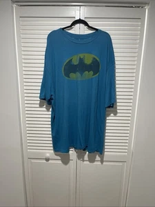 DC Comics Herren Batman Logo blau und gelb T-Shirt 4XLT groß und groß - Bild 1 von 5