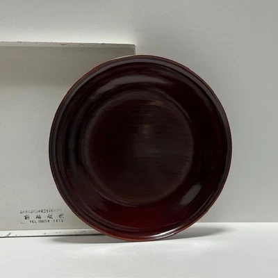 Tea Ceremony Japanese lacquerware Circle tray Famous Painter in Japan - Image 1 of 4