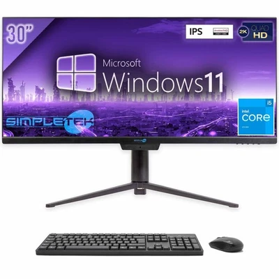 Aio All IN One i5 21:9 Ultrawide 30 " Windows 11 32GB 2TB 2K IPS Wifi 6 PC BT - Image 1 of 4