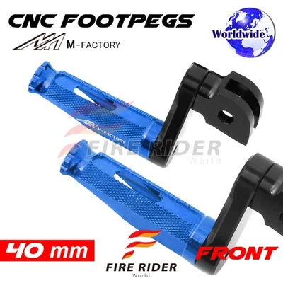 40mm Adjustable Blue Rider Foot Pegs SHINOBI For XV 1100 Virago 88 89 90 91 92 9 — 第 1/4 张图片