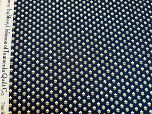 Marcus Fabrics Sheryl Johnson 1800s Civil War Repro LIBERTY LEGACY True Blue FQ - Picture 1 of 1