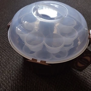 BNWT Fox Run 24 cupcake carousel carrier storage stand box - Picture 1 of 10