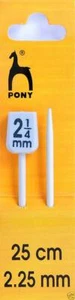 Pony Classic Knitting Pins Single Ended 25cm x 2.25mm - Picture 1 of 1