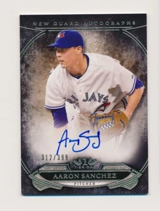 2015 Topps Tier One New Guard Auto /399 Aaron Sanchez #NGA-ASZ Auto Blue Jays - Picture 1 of 2