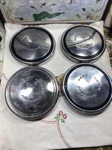 68 69 70 71 72 73 74 75 Set Of 4 Ford Dog Dish Hubcaps 10 1/2”  - Picture 1 of 15