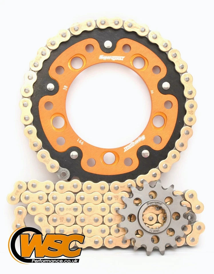 Supersprox AFAM Chain/Sprocket kit 991.41 1904.17 525XHR112 KTM 950 990 SMR SMT - Image 1 of 1