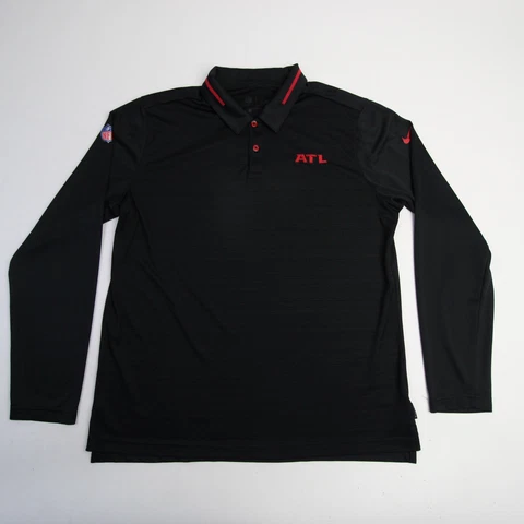 Atlanta Falcons Nike NFL On Field Apparel Dri-Fit Polo Men's Black Used Cover