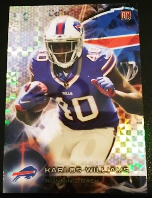 Karlos Williams RC 2015 Topps Platinum X-Fractor  BUFFALO BILLS Rookie Card #129 - Image 1 of 2