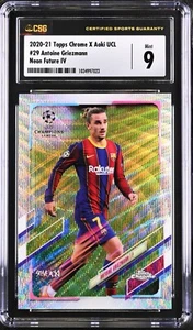 2021-22 TOPPS CHROME x Aoki UCL # 29 Antoine Griezman NEON FUTURE IV 1/1, FRANCE - Picture 1 of 2