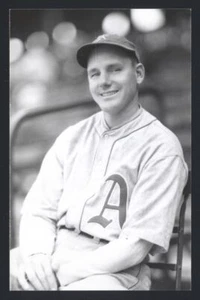 EDDIE ROMMEL Real Photo Postcard RPPC 1931-32 Athletics George Burke  - Picture 1 of 3