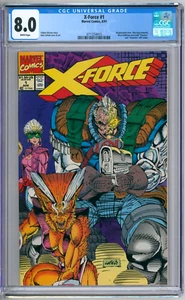 Cómics de Marvel 1991 X-Force 1 clasificación CGC 8,0 en estado bastante bueno - Imagen 1 de 2