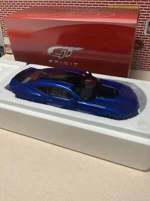 1/18 2017 Chevrolet Camaro ZL1 Hyper Blue Resin Model Made By GT Spirit New - Image 1 of 4