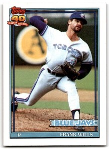 1991 Topps Baseball Card Frank Wills Toronto Blue Jays #213