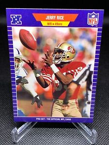 1989 Pro Set #383 Jerry Rice San Francisco 49ers Legend HOF GOAT