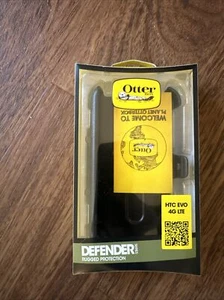 Black Otterbox Defender Case Holster Belt Clip For Sprint HTC Evo 4G - Picture 1 of 3