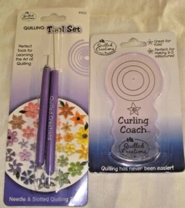Quilled Creations CURLING COACH Quilling Tool and Slotted & Needle Tool Set - Picture 1 of 5
