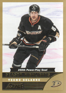 2013-14 Score Hockey Gold #590 Teemu Selanne SH