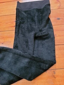 Black Leggings reversible with flax fur inside or can be worn outside, one size - Picture 1 of 4