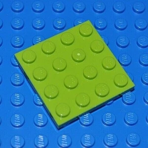 LEGO PARTS - 1X LIME GREEN PLATE 4X4 STUDS /BASE BOARD/BASEPLATE/MAT 3031 - Picture 1 of 1