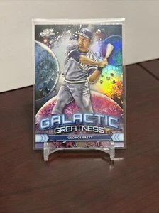 2024 Topps Chrome Cosmic Galactic Greatness Refractor George Brett KC Royals - Picture 1 of 2