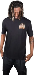 Lethal Threat Down-N-Out 4 Life Mens Short Sleeve T-Shirt Black - Picture 1 of 2