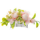  Silk Cloth Flower Bridal Comb Bridegroom Hair Combs for Wedding