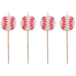 Baseball Candle Picks 4CT - Picture 1 of 1
