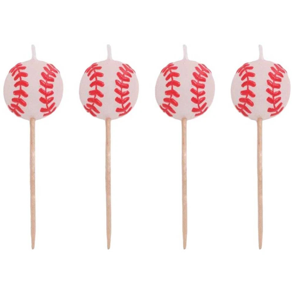 Baseball Candle Picks 4CT - Image 1 of 1