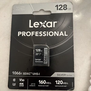 128 GB Professional 1066x SDXC Memory Card UHS-I, C10, U3, V30, Full-HD & 4K New - Picture 1 of 3