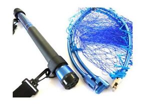 PRO TRUST Telescopic fishing carrying landing net blue RUN GUN ARM 300　270cm