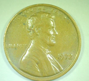 Lincoln Memorial Cent 1972 DDO-008, FS-108 raro encontrar bonita moneda marrón - Imagen 1 de 9
