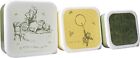 WINNIE THE POOH SET OF 3 PLASTIC LUNCH BOXES SANDWICH PICNIC BOX FOOD STORAGE