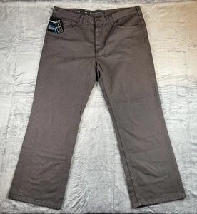 Neu mit Etikett Vintage Claiborne Denim Hose Herren 40 x 32 schwarz gerade Passform Skater Metall - Bild 1 von 14