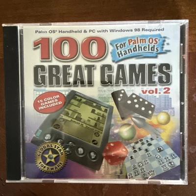 100 Great Games Vol. 2 (CD, 2000, Palm OS) For Palm OS Handhelds! - Image 1 of 4