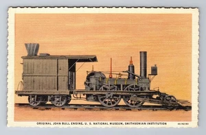 John Bull Engine, Naturmuseum, antike Vintage Souvenir Postkarte - Bild 1 von 2