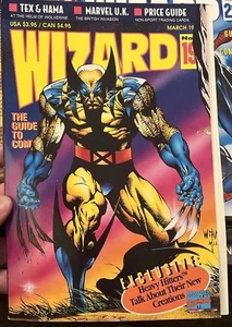 🔥Guía de cómics de 1993 Wizard Press - Cubierta de Wolverine - Volumen 1 ~ #19 X-Men 👀 - Imagen 1 de 20