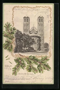 Präge-AK Köln, vor der Kirche St. Gereon  - Picture 1 of 2