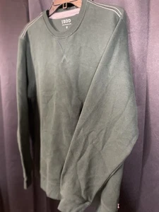 Sudadera para hombre Izod Advantage Performance cuello redondo grande gris - Imagen 1 de 4